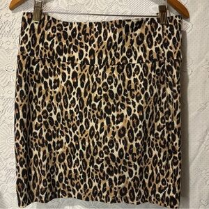 Charlotte Russe cheetah print mini skirt